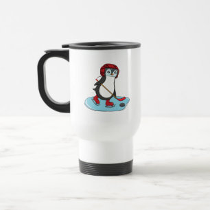 Eishockey Niedlich Penguin Reisebecher