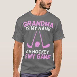 Eishockey Oma Großmutter-Geschenk T-Shirt