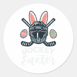 Eishockey-Oster-Helm-Puck-Sport-Männer-Jungs-Kinde Runder Aufkleber