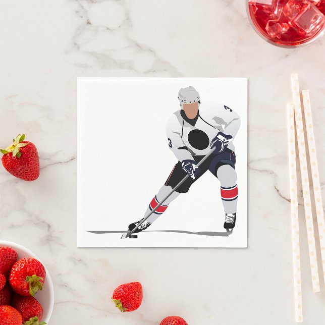 Eishockey-Player-Papier Napkins Serviette (Von Creator hochgeladen)