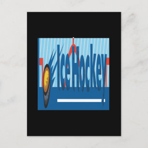 Eishockey Postkarte
