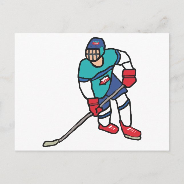 Eishockey Postkarte (Vorderseite)