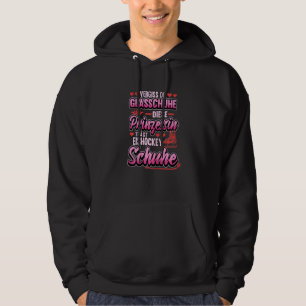 Eishockey Princess Sprichwort Girls Sport Hoodie