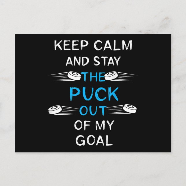 Eishockey Puck Eishockey Winter Team Sport Postkarte (Vorderseite)