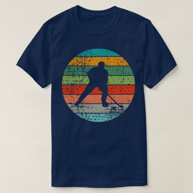 Eishockey Retro 1 T-Shirt (Design vorne)
