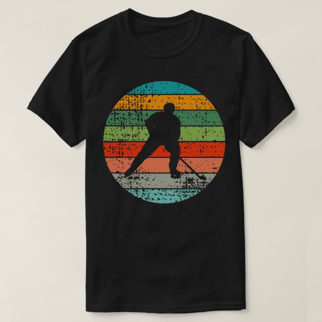 Eishockey Retro 3 T-Shirt (Design vorne)