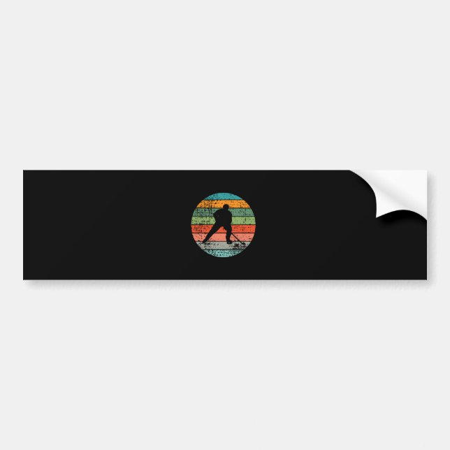 Eishockey Retro Autoaufkleber (Vorne)