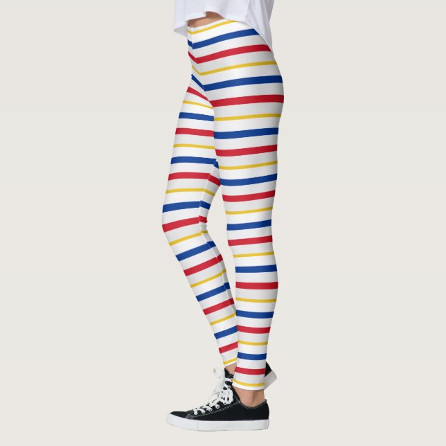 Eishockey-Rink- Stripes-Leggings Leggings (Links)