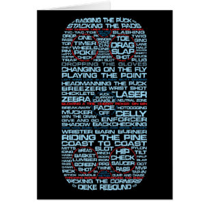 Eishockey-Rink-Typografie