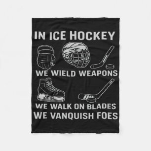 Eishockey-Rüstung rüste dich wie ein Gladiator auf Fleecedecke