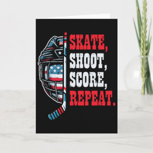Eishockey-Schlittschuh Schuss Tor Wiederholung Spi Karte