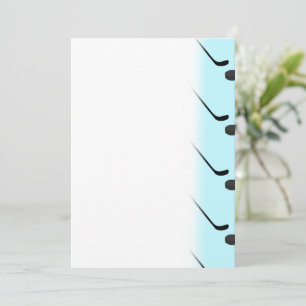 Eishockey Schwarze Farbsticks Puck Light Blue Save The Date