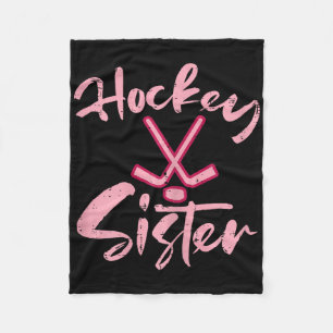 Eishockey-Schwester-Fan Frauen Mädchen Kinder Juge Fleecedecke