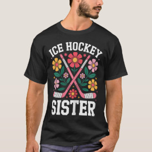 Eishockey-Schwester Lustiges Eishockey T-Shirt