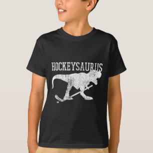 Eishockey-Shirt Feldhockey T Rex Lustiges T-Shirt