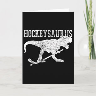Eishockey-Shirt Feldhockey T Rex Lustiges T-Shirt  Karte