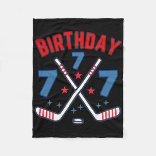 Eishockey Sieben Geburtstagsjunge 7. Party Jungen Fleecedecke