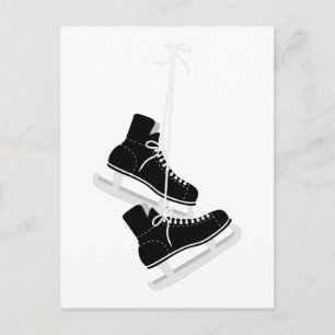 Eishockey-Skate Postkarte