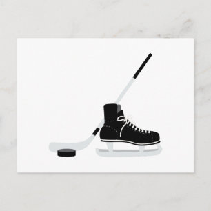 Eishockey-Skate Postkarte