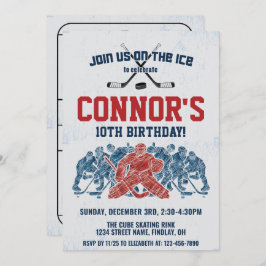 Eishockey-Skate Rink Geburtstagsparty, jedes Alter Einladung
