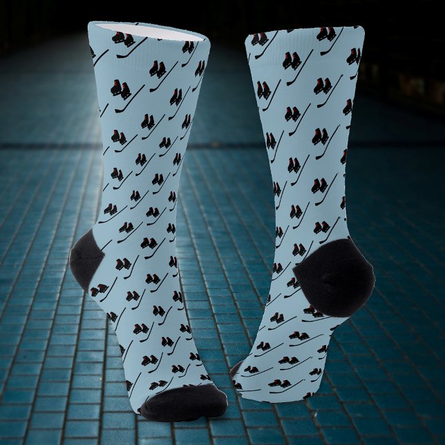 Eishockey-Skate & Stick - Ihre Wahl Socken (Von Creator hochgeladen)