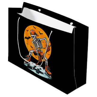 Eishockey-Skelett Grusel-Halloween Große Geschenktüte