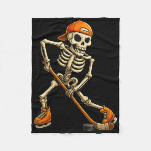 Eishockey-Skelett-Halloween-Kostüm Männer Jungen K Fleecedecke