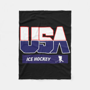 Eishockey-Souvenir-USA-Team  Fleecedecke