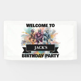 Eishockey-Spieler Banner