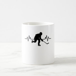 Eishockey-Spieler-Heartbeat Funny Sports-Geschenk Kaffeetasse