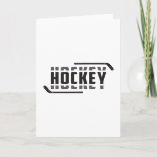 Eishockey Spieler Stick Puck Team Funny Geschenk I Karte