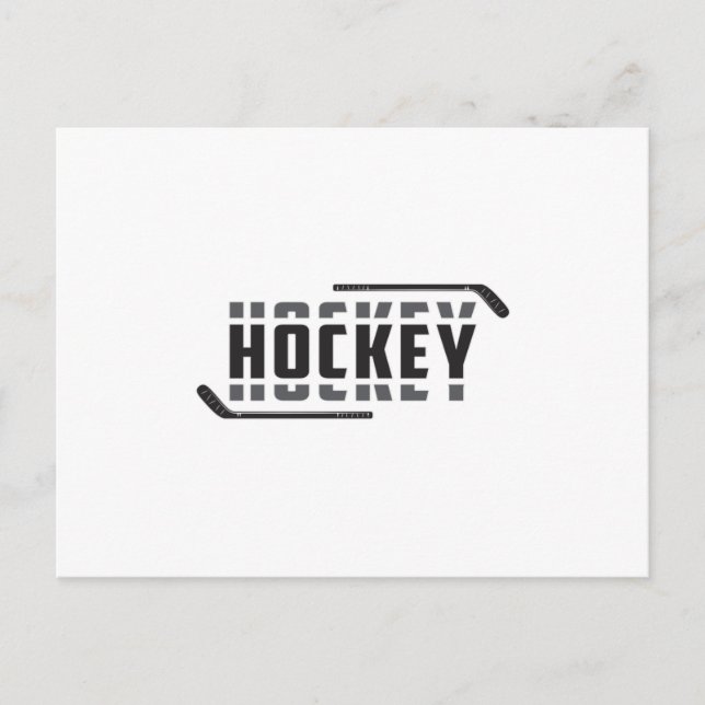 Eishockey Spieler Stick Puck Team Funny Geschenk I Postkarte (Vorderseite)