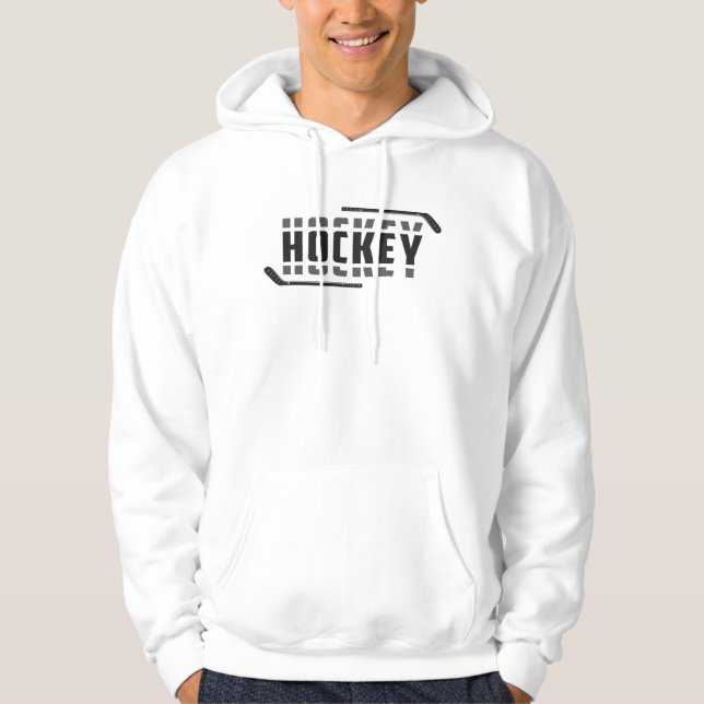 Eishockey Spieler Stick Puck Team Funny Gift Idee Hoodie (Vorderseite)