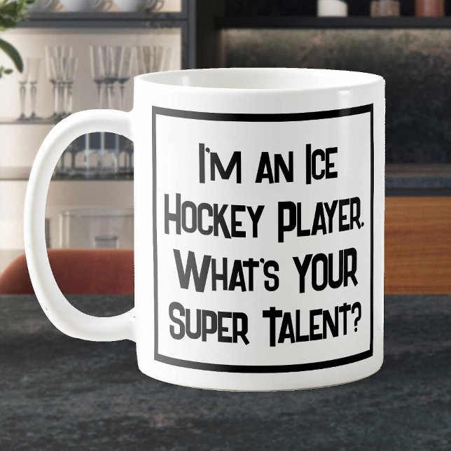 Eishockey Spieler Super Talent. Tasse (Von Creator hochgeladen)