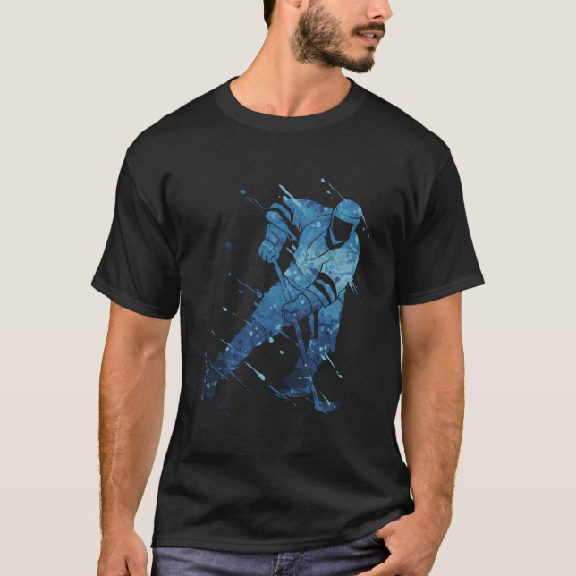 Eishockey-Spieler T-Shirt (Vorderseite)