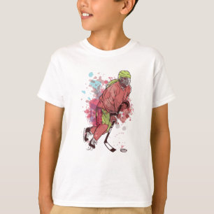 Eishockey-Spieler T-Shirt