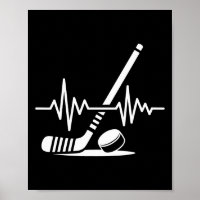 Eishockey-Sportler Stock Und Puck Herzschlag F