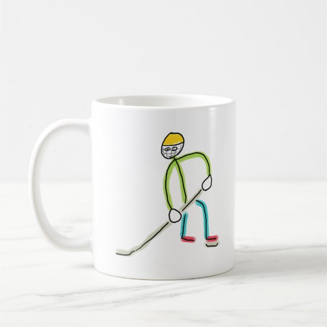 Eishockey Stickman Kaffeetasse (Links)