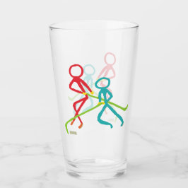 Eishockey Stickmen Glas