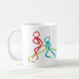Eishockey-Stockmänner Kaffeetasse
