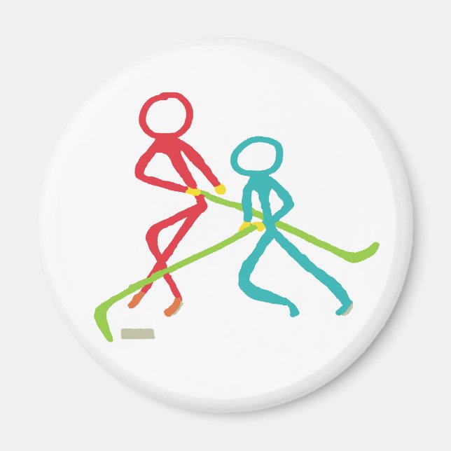 Eishockey-Stockmänner Magnet (Vorne)