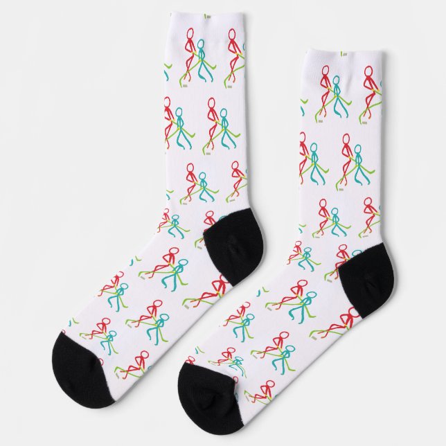 Eishockey-Stockmänner Socken (Linkes Detail)