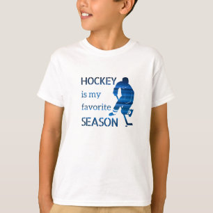 Eishockey-T - Shirt Favoritensaison Fan blau