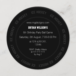 Eishockey-Thema Einladung