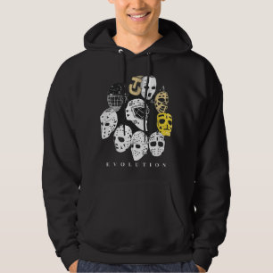 Eishockey-Torhüter-Evolution Vintage Retro Modern Hoodie
