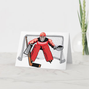 Eishockey-Torhüter-Grußkarten Karte