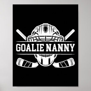 Eishockey-Torhüter-Kinderfrau eines Hockey-Torhüte Poster
