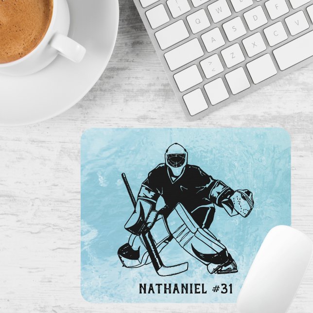 Eishockey-Torwart Mousepad (Von Creator hochgeladen)