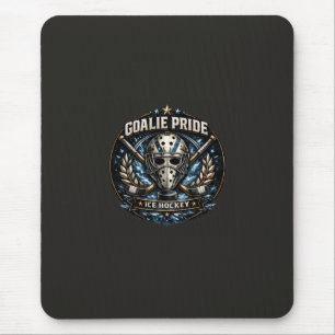 Eishockey-Torwartmaske Vintage-Sportspuck-Design Mousepad