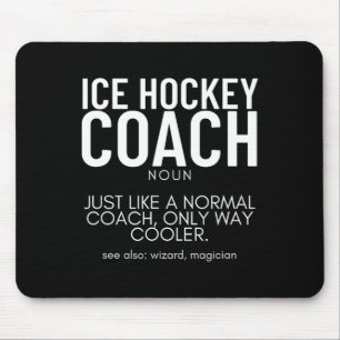Eishockey-Trainer-Definition Stolz Lustig Eishocke Mousepad